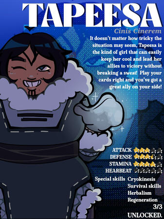 Tapeesa character card.
