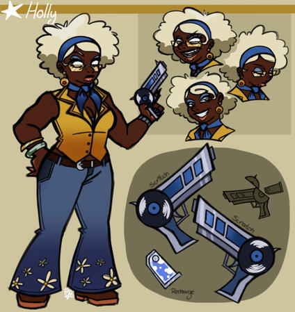 reference sheet for Holly (oc).