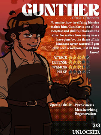 Gunther character card.